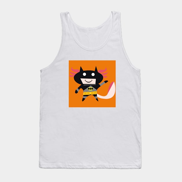 Axiolot Black Mask Tank Top by Marshall Lie Store